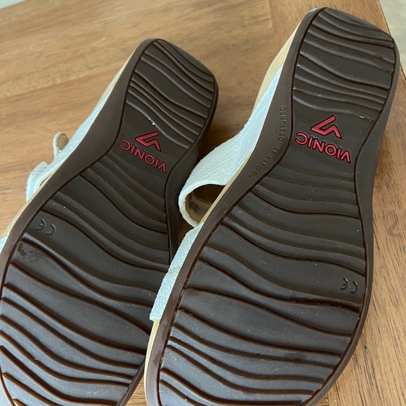 Vionic Pacific Rio Women's White Lizard Platform Sandals Size 9 - Picture 10 of 14